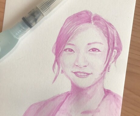 似顔絵描きます 写真とはまた違う柔らかい雰囲気の似顔絵です イメージ2