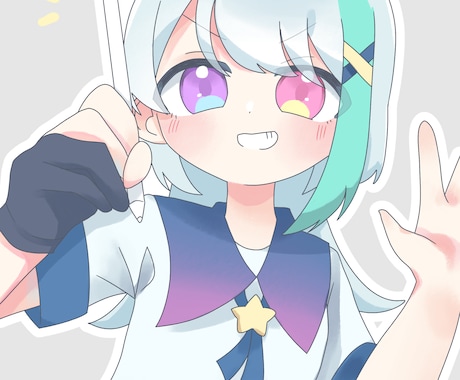 商用OK！ポップで可愛いイラスト描きます 最短2日納品可！MV、サムネ、アイコン、立ち絵等対応可能！ イメージ2