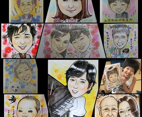 hattrick614様専用ページでございます パステルタッチの似顔絵を製作致します イメージ1