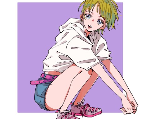 雰囲気あるおしゃれな女の子描きます SNS用アイコンやブログの挿絵などに…！ イメージ2