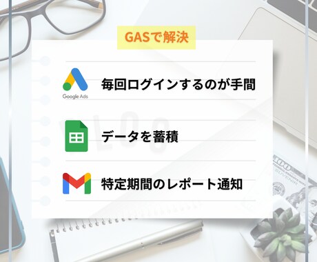 GoogleAdSenseレポート＆自動通知します アドセンス収益を毎日メールで確認＆分析データ自動集約 イメージ2