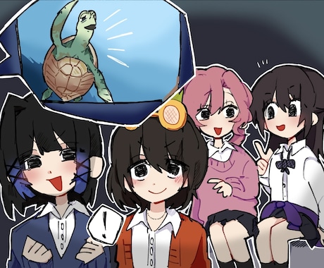幅広いテイストでイラスト描きます イメージ1