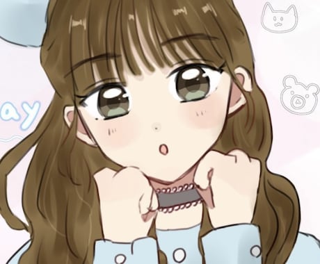 SNS使用可！かわいいイラスト描かせて頂きます SNS等でも使用できます！ゆるふわとした雰囲気のイラストです イメージ2