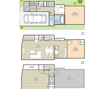 おまかせ間取図。イメージをわかりやすい絵にします お客様に代わり作図します。戸建て・集合住宅、資料なし対応 イメージ1