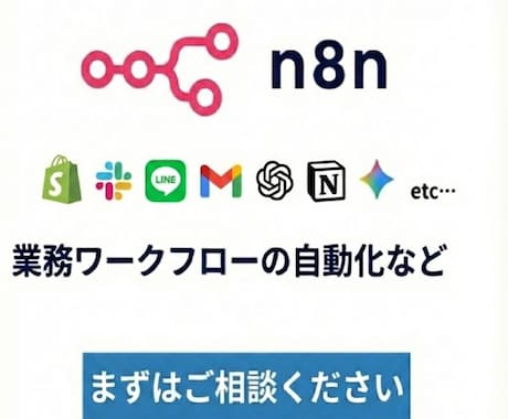 n8n業務自動化ワークフロー構築します せどり・SNS・データ収集など完全自動化 イメージ1