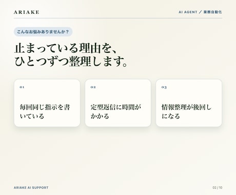 仕事を任せられる専用AIエージェント作ります まずはご相談ください。任せられるかの見極めからどうぞ イメージ2