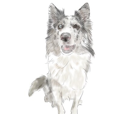 大切な家族を優しいタッチで描きますます ナチュラルで飾りやすいペットアートを制作 イメージ2