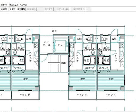 jwcad ショップ 家具 平面