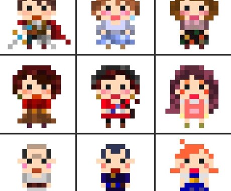 あなたのドット絵キャラを作ります まるでRPGの住人？ドット絵キャラに変身しよう イメージ1