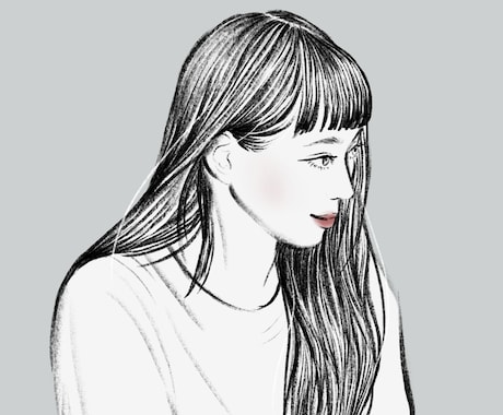 お写真を元に♪ おしゃれな似顔絵・アイコン描きます シンプルだけど目立つ！SNS・ビジネス・プレゼントなどに◎ イメージ2