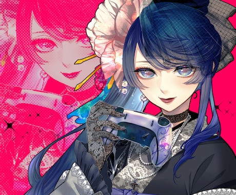 彩やかで華やかなイラスト描きます SNS☆貴方だけの魅せるアイコンやイラスト描きます！ イメージ2