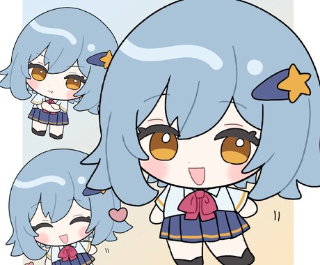 商用OK！みにみにSDキャラ描きます ☆SNSやアイコン,動画配信等にぴったりのデフォルメイラスト イメージ1