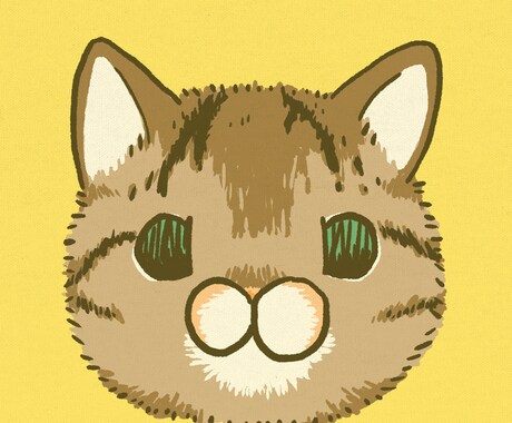 パステル調の可愛い猫のイラストをお描きします SNS用アイコンにも！貴方の大切な猫さんをイラストに