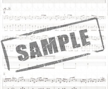 ベースTab(タブ)譜をプロベーシストが作成します 初回DEMO音源無料サービス中！正確迅速丁寧がモットーです イメージ2