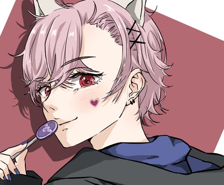 SNSでパッと目を引くアイコンをお作りします 【即日納品可能】オリキャラ大歓迎！ イメージ1