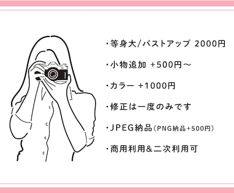 挿し絵などに、シンプルでお洒落なイラストを描きます ファッション性が高く、かわいさもあるイラストです。 イメージ2