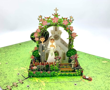 引出物　記念品　ノベルティ　飛び出す絵本作ります イメージ1