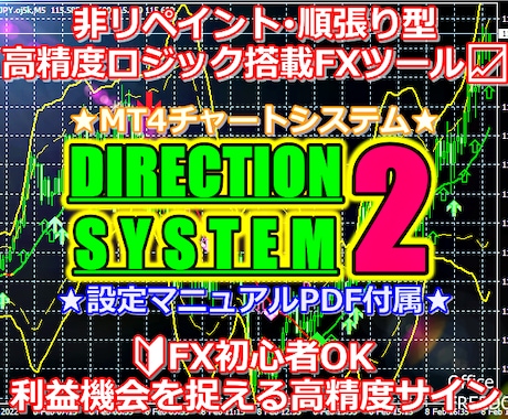 リペイント無しFXツールV2と専用手法を提供します 順張り攻略の要✅️転換点の見極めやエントリー判断に迷う方へ！ イメージ1