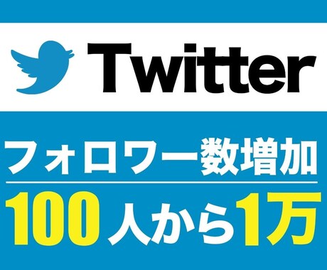 Twitterフォロワー+100人から増加します 先着5名様限定 特別価格！ ※埋まり次第値上げします イメージ1