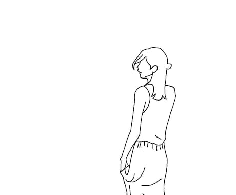 シンプルな線画イラストを描きます イメージ1