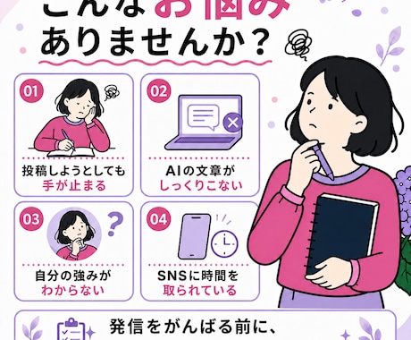 事業の魅力を整理して発信の軸を一緒につくります SNSに追われる毎日から、自分の言葉で伝えられる発信へ イメージ2