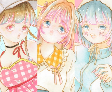 透明感×ガーリーなSNSアイコン描きます きらめく水彩ガーリーアイコン描きます✿︎ イメージ2
