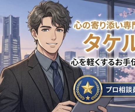 みなさんが安心に頼られる人になります 安心感・寄り添い重視（優しく包み込んでほしい人向け） イメージ1