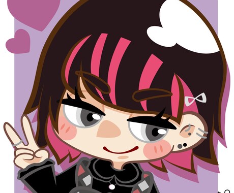 SNSアイコンにおすすめ！デフォルメ似顔絵描きます かわいい雰囲気を出したい方に(#^^#) イメージ2