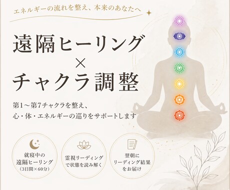 波動を整え、心と身体をほぐします 就寝中に深く整える遠隔ヒーリング60分 イメージ1
