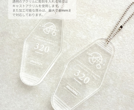 A4サイズのアクリルのレーザーカットを代行します カットしたものをUV印刷も可能です イメージ2