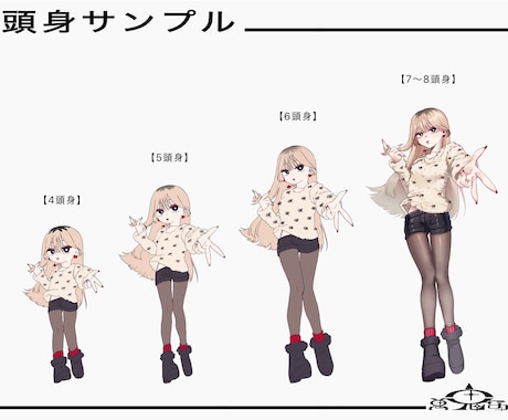 生き生きとした立ち絵ご提供します キャラクターに命を吹き込みます！ イメージ2