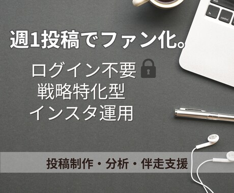 Instagramの戦略設計と制作を伴走します 代行業者で一度失敗した方のためのリベンジ運用。 イメージ1