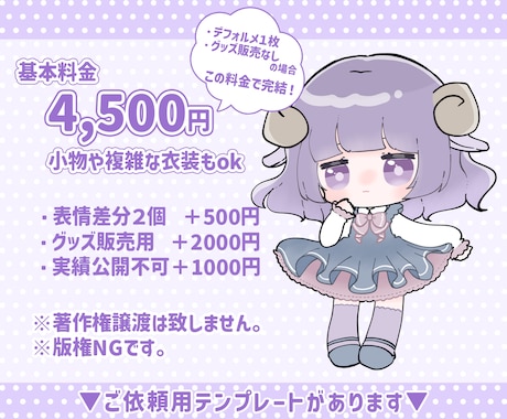 商用利用可！ふわっとかわいいデフォルメ制作します 収益化動画、返礼品等にも使用可能！料金や依頼方法はシンプル♪ イメージ2