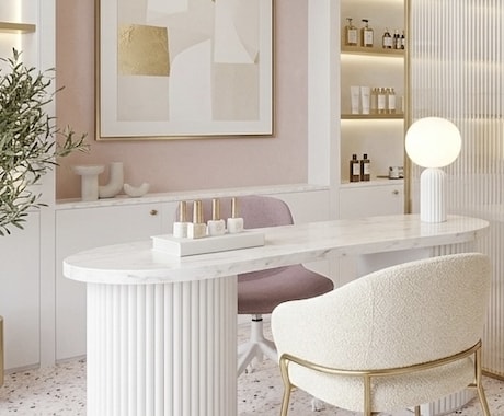 自宅サロン/小規模オフィスをおしゃれにします 3Dパース付き&無料修正3回付きで安心です♪ イメージ2