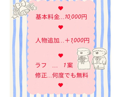 ゆるっと可愛いウェルカムボードお描きします 好きなものを詰め込んだゆるかわいいウェルカムボードです♡ イメージ2