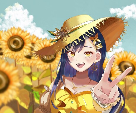 可愛い女の子書きます イメージ1
