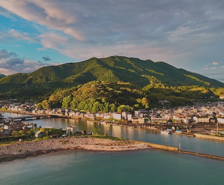 田舎の風景写真・動画を撮影します 海と山の距離が近い田舎暮らしの風景を提供できます イメージ1