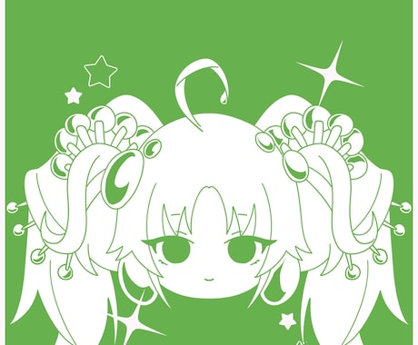 単色イラスト描きます ★商用利用可　アイコン、ヘッダーにピッタリです イメージ2