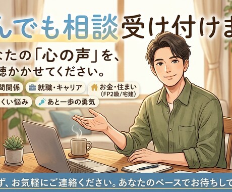 1分でもOK!些細なことでもお話聞きます 普段溜め込んでいることを話してみませんか？ イメージ1