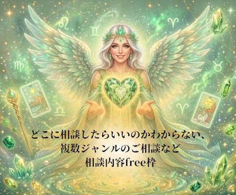 悩みごとの種類が多くても1つずつ丁寧に占います 複数ジャンルの悩みごと、ジャンル不明の内容なども占います イメージ1