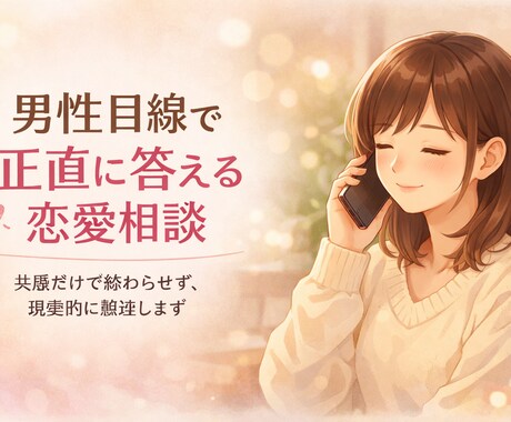 眠れない夜の恋愛モヤモヤ電話相談します 今の気持ちを吐き出して頭を整理できます イメージ1