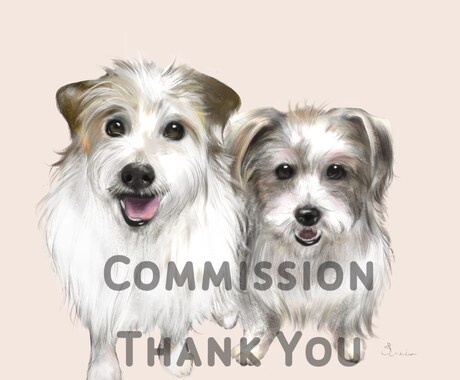 ＳＮＳアイコンや個人使用でのグッズに向いています ほんわかな雰囲気の動物(ペット)をカラーイラストで♪ イメージ2
