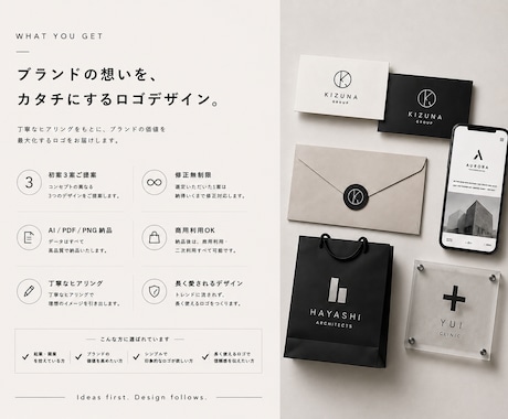 シンプルで印象に残るロゴをデザインします コンセプトから丁寧に設計します（商用/著作権譲渡/修正無制限 イメージ2
