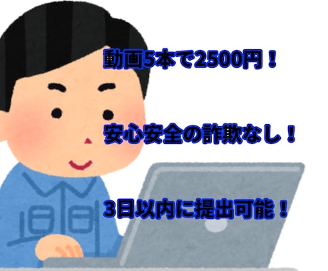 あなたの動画の字幕入れます イメージ1