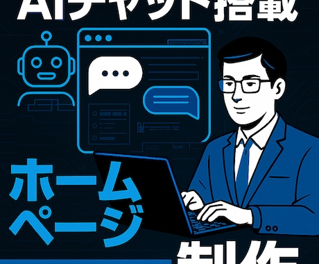 AIチャット付きWebサイト制作します 初心者OK！AI付きHPを丸ごと制作 イメージ1