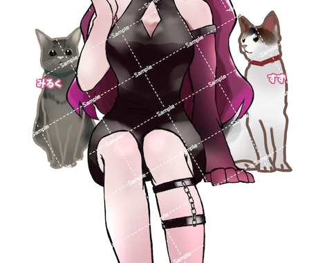 配信アプリ【IRIAM】等に使える立ち絵を描きます 動作確認済みの立ち絵を納品します。 イメージ1
