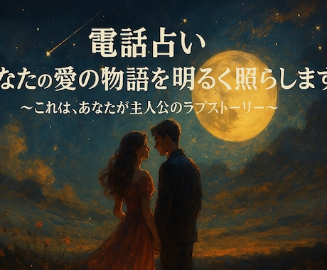 電話占い　あなたの愛の物語を明るく照らします これは、あなたが主人公のラブストーリー イメージ2