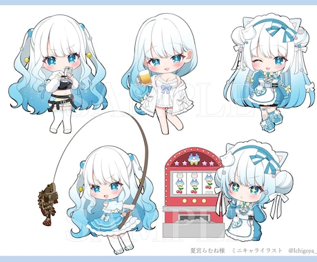 商用利用無料！デフォルメ・SDイラスト描きます グッズに最適！Vtuberさんや、活動者さんにおすすめです！ イメージ2
