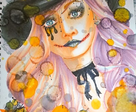 オリジナル作品の絵を描きます 綺麗な色鮮やかな絵を描きます！！ イメージ2
