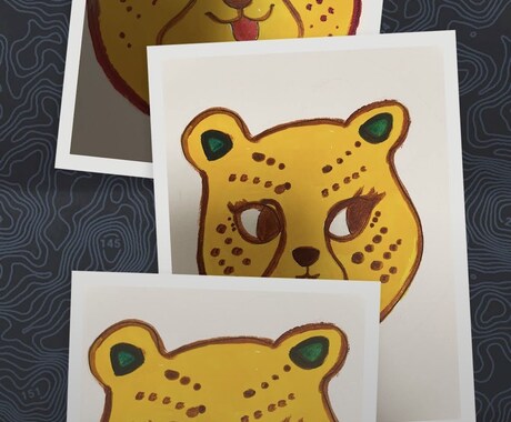 水彩画でお誕生日カード作成します お子様やお友達へ、世界で一枚の可愛いカードを作成します。 イメージ2